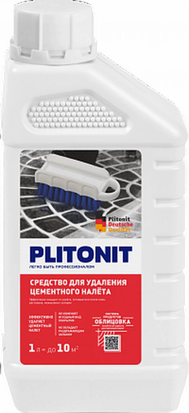 Очиститель  PLITONIT для удаления цементного налета 1л