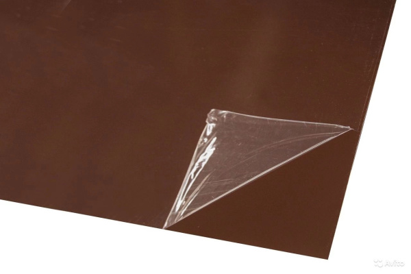 Плоский лист 1,25*2,0м арт.8017 шоколад (в пленке)