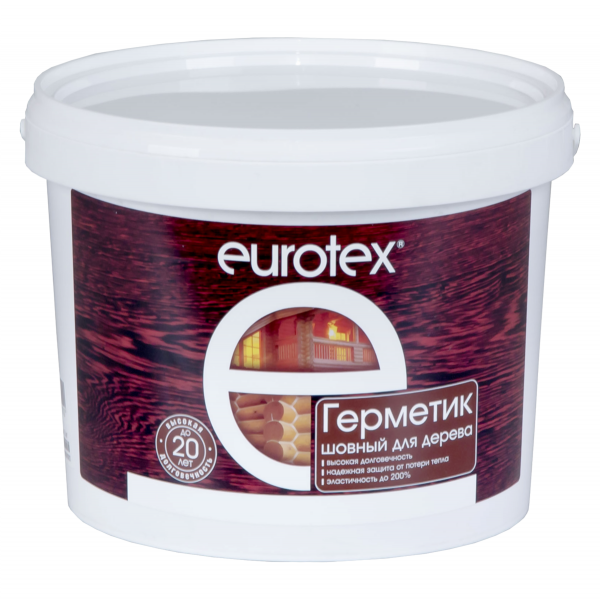 Герметик для дерева шовный EUROTEX сосна 3 кг