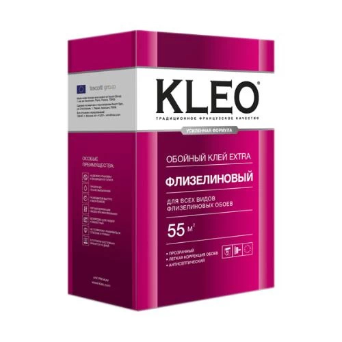 Клей обойный KLEO EXTRA 55 для флизелиновых обоев (16)