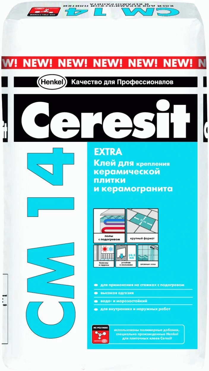 Клей для плитки CERESIT СМ14 25кг