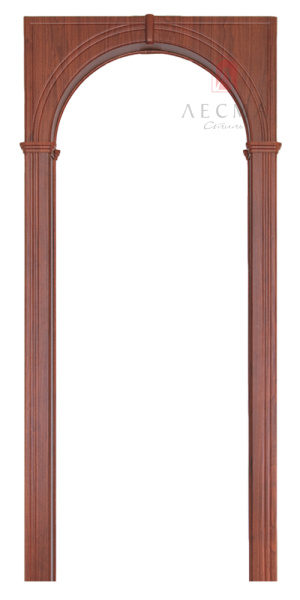 Дверная арка "Палермо широкая" ПВХ итальянский орех 700-1300*...*1800 (2100) со сводорасширителем