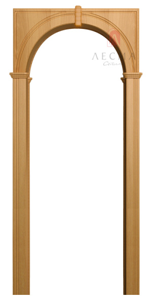 Дверная арка "Палермо широкая" ПВХ миланский орех 700-1300*...*1800 (2100) со сводорасширителем