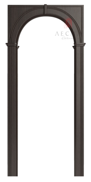 Дверная арка "Палермо широкая" ПВХ эковенге 700-1300*...*1800 (2100) со сводорасширителем