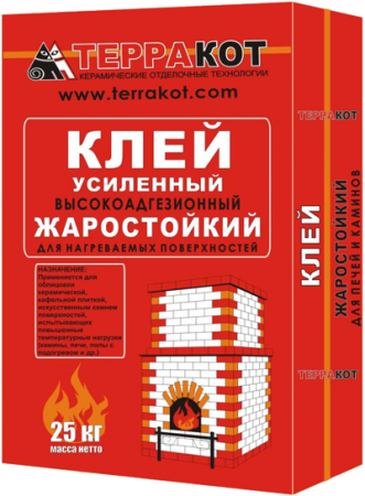 Клей для плитки Терракот термостойкий усиленный 25кг купить в каталоге интернет магазина СМИТ с доставкой по Улан-Удэ