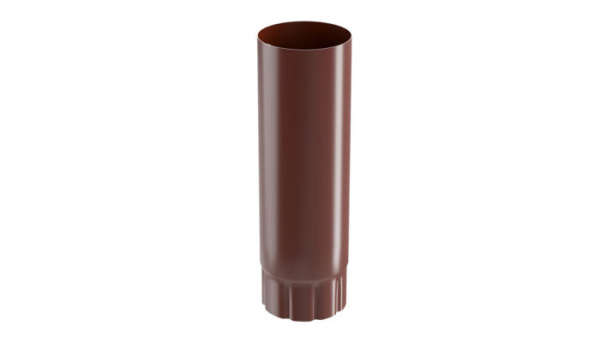 Труба водосточная D90х3000 GS (ВПЭД-03-8017-0.5) шоколад