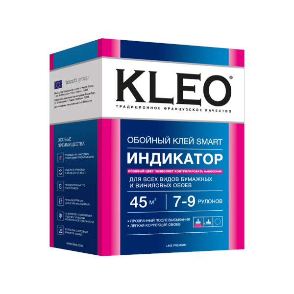 Клей обойный KLEO INDICATOR 7-9 рулонов (20)